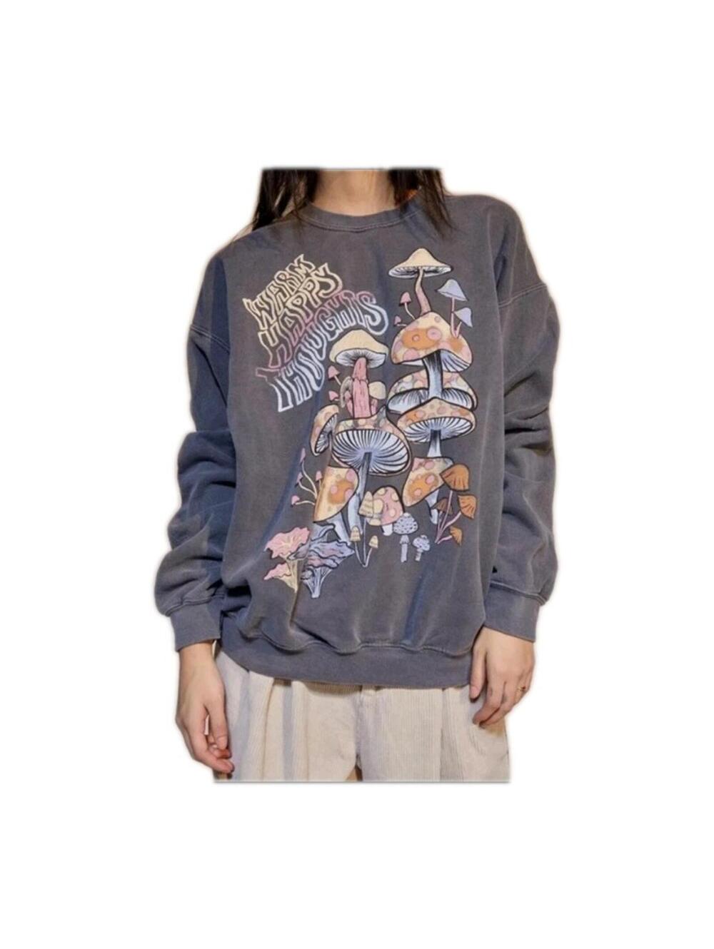 Urban Outfitter Project Social T Sweatshirt Small / Medium Warm Mushroom Hippie